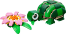 LEGO Turtle with a Water Lily Flower