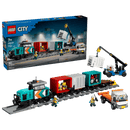 LEGO Harbor Freight Train with Crane & Truck