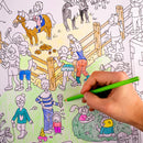 OMY Coloring Poster - Poney Club