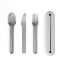 EKOBO Go Stainless Steel Cutlrey Trio with Silicone Case