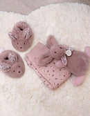 DOUDOU Rabbit Doudou - Gift box Slippers & Beige Doudou -15cm