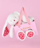 DOUDOU LAPIN JE T'AIME en sac cadeau - 25cm - Plush Toys