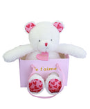 DOUDOU OURS JE T'AIME en sac cadeau - 25cm - Plush Toys