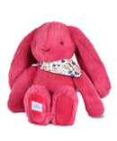 DOUDOU LAPIN FLEURETTE - Fuchsia - 25 cm (3 colours)