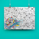 OMY Coloring Poster - Surf & Skate