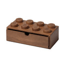Room Copenhagen LEGO STORAGE Desk Drawer 8 Knobs 4x2 Wooden Oak Dark Stained