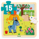 DJECO Puzzlo Far 15pc - Wooden Puzzles