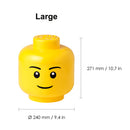 Room Copenhagen LEGO STORAGE HEAD - BOY (3 Sizes)