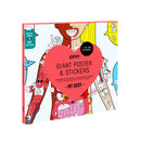 OMY Giant Poster & Stickers - MY BODY